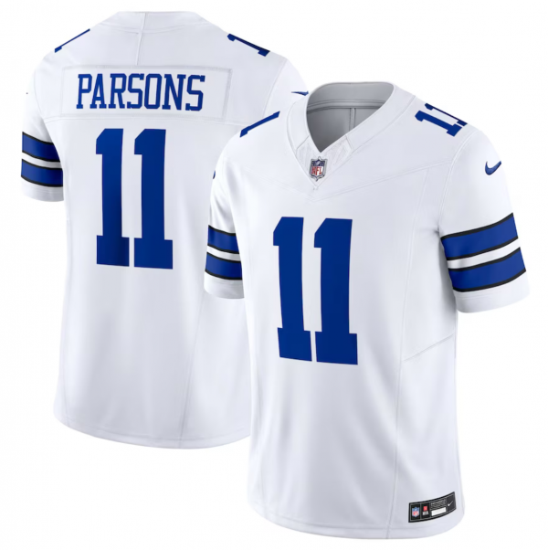 Men Dallas Cowboys #11 Micah Parsons White 2023 F.U.S.E. Limited Stitched Football Jersey