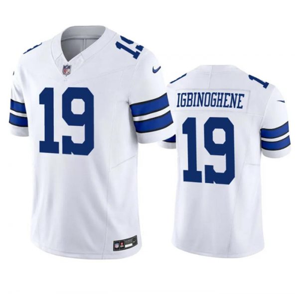 Men Dallas Cowboys #19 Noah Igbinoghene White 2023 F.U.S.E.Vapor Limited Stitched Football Jersey
