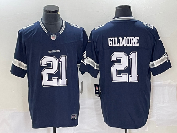 Men Dallas Cowboys #21 Stephon Gilmore Navy 2023 F.U.S.E. Limited Stitched Football Jersey