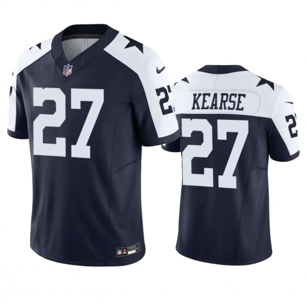 Men Dallas Cowboys #27 Jayron Kearse Navy 2023 F.U.S.E. Vapor Limited Stitched Football Jersey