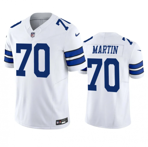 Men Dallas Cowboys #70 Zack Martin White 2023 F.U.S.E. Limited Stitched Football Jersey