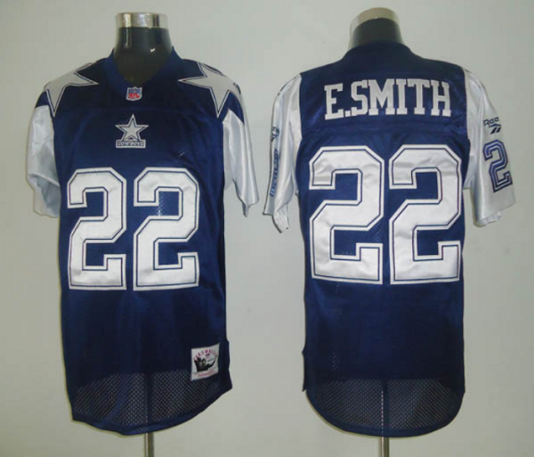 Dallas Cowboys Customized Navy White Mitchell & Ness Throwback Stitched Jersey