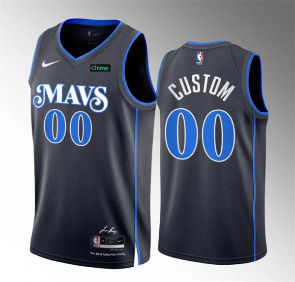 Dallas Mavericks Active Player Custom Black 2023/24 City Edition Stitched Basketball Jersey