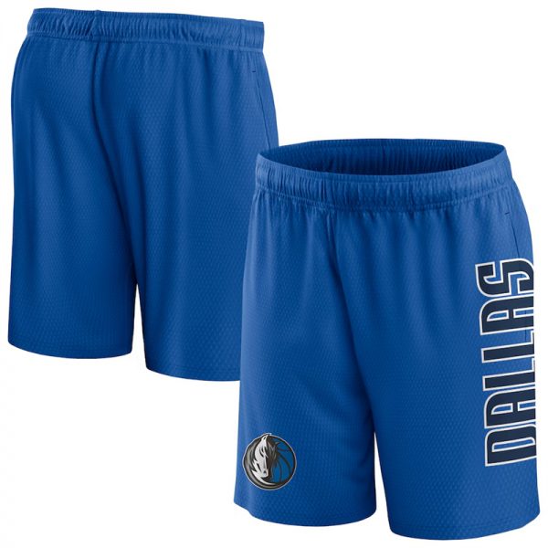 Men Dallas Mavericks Blue Post Up Mesh Shorts(Run Small)