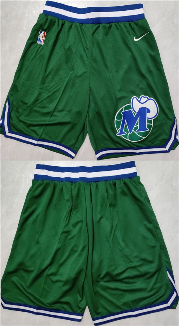 Men Dallas Mavericks Green Shorts (Run Small)
