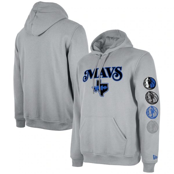 Men Dallas Mavericks Grey 2023/24 City Edition Pullover Hoodie
