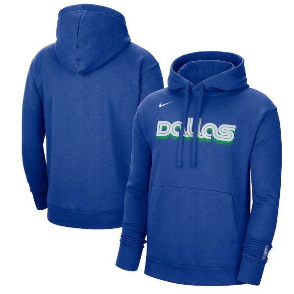 Men Dallas Mavericks Royal 2022/23 City Edition Essential Pullover Hoodie