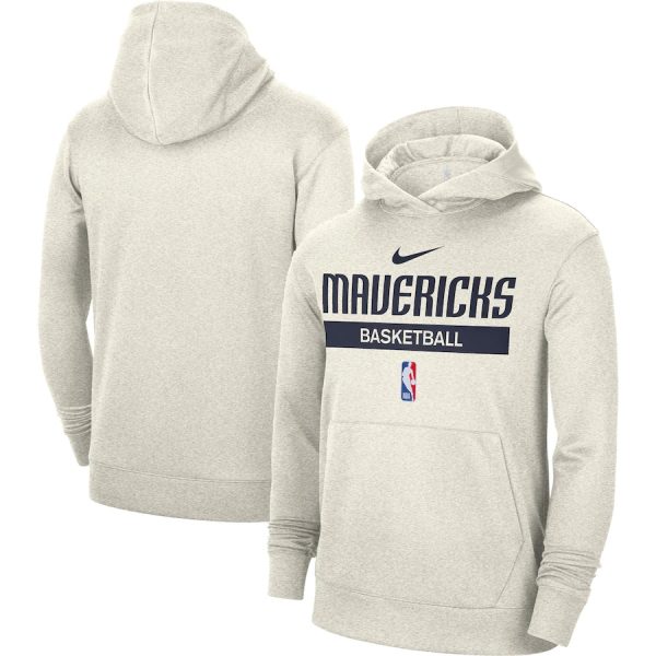 Men Dallas Mavericks White Spotlight Fleece Overhead Hoodie