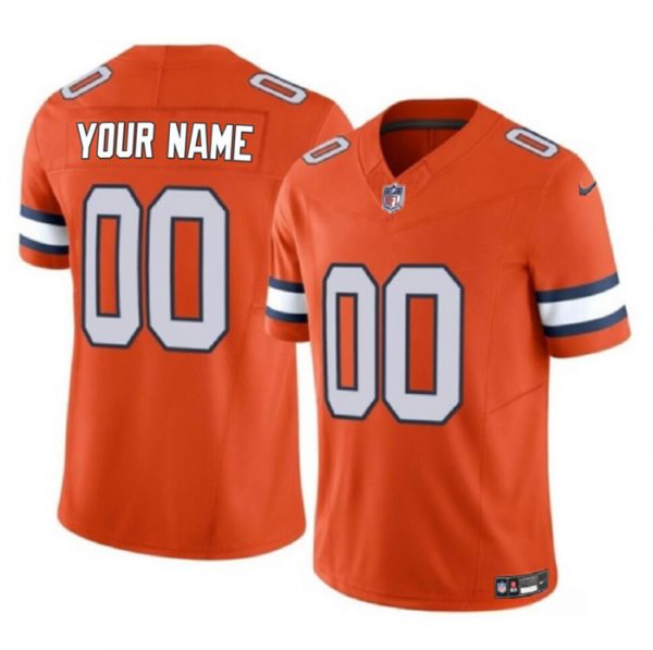 Denver Broncos Active Player Custom Orange 2023 F.U.S.E. Vapor Untouchable Limited Stitched Football Jersey