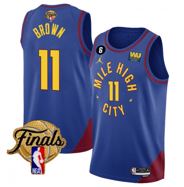 Denver Nuggets Active Player Custom Black 2023 Finals City Edition Stitched Basketball Jersey
