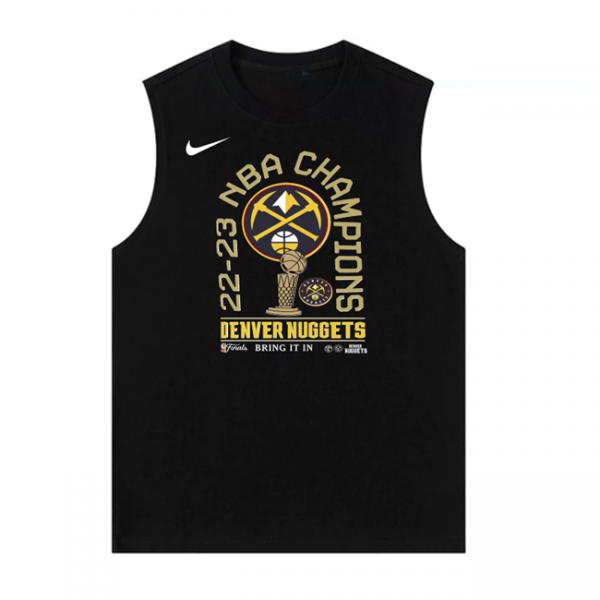 Men Denver Nuggets Black 2022-23 Champions Suit in Action Tank Top