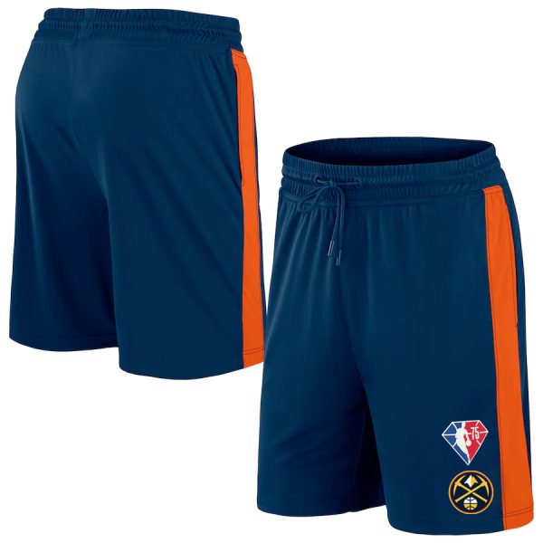 Men Denver Nuggets Navy/Orange Shorts