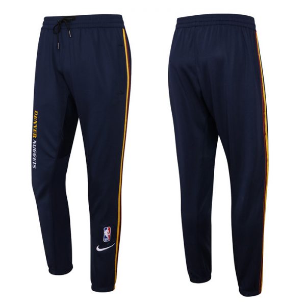 Men Denver Nuggets Navy Performance Showtime Basketball Pants