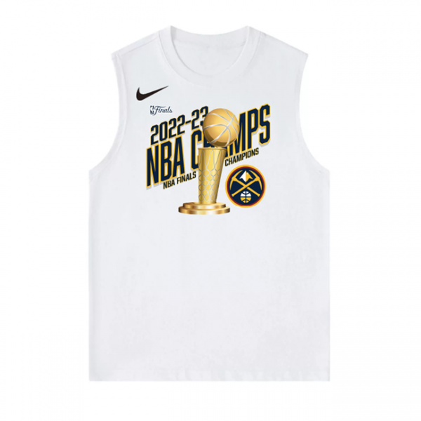 Men Denver Nuggets White Champions Suit in Action Tank Top