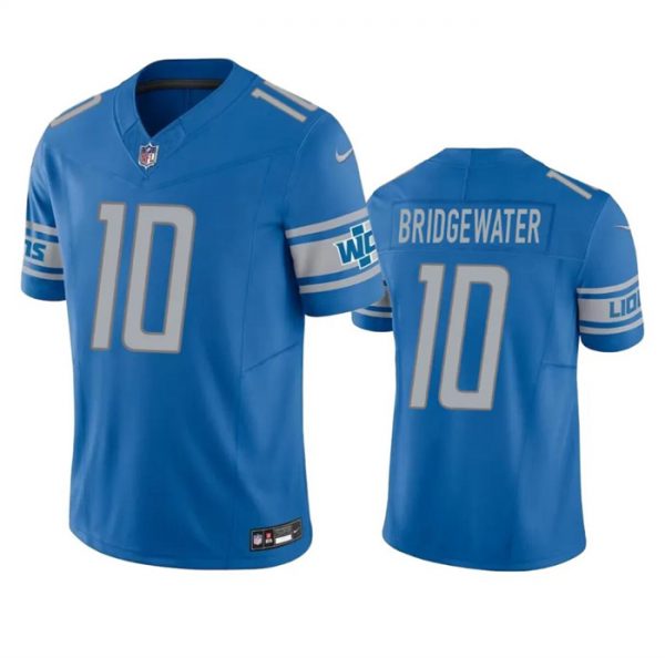 Men Detroit Lions #10 Teddy Bridgewater Blue 2023 F.U.S.E. Vapor Untouchable Limited Stitched Jersey