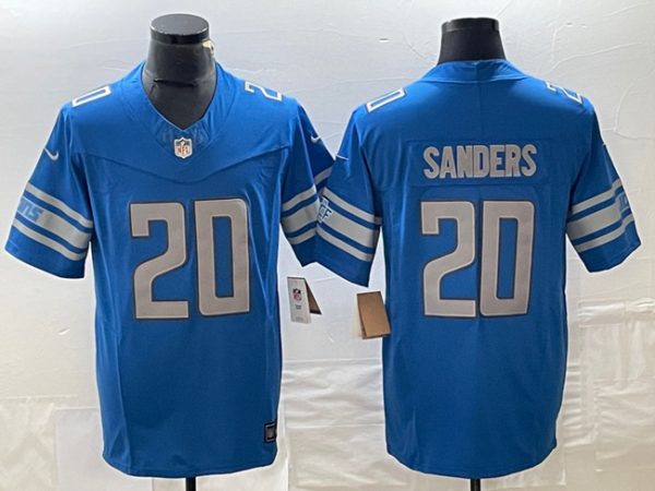 Men Detroit Lions #20 Barry Sanders Blue 2023 F.U.S.E. Vapor Untouchable Limited Stitched Jersey