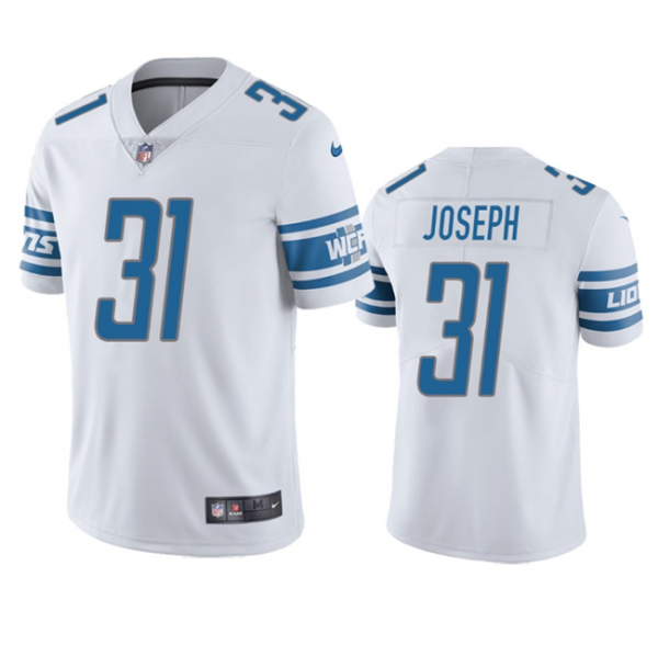 Men Detroit Lions #31 Kerby Joseph White Vapor Untouchable Limited Stitched Jersey