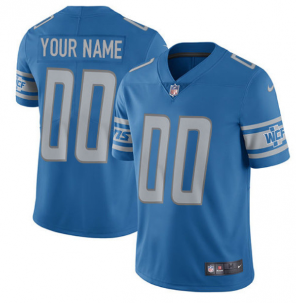 Detroit Lions ACTIVE PLAYER Custom Blue Vapor Untouchable Limited Stitched NFL Jersey