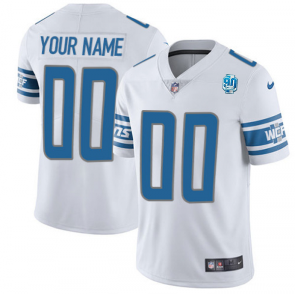 Detroit Lions Active Player Custom White 2023 F.U.S.E. 90th Anniversary Vapor Untouchable Limited Stitched Jersey