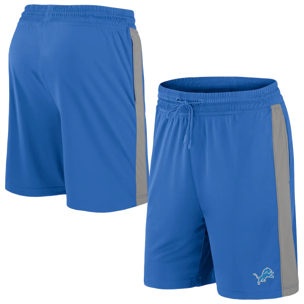 Men Detroit Lions Blue Performance Shorts