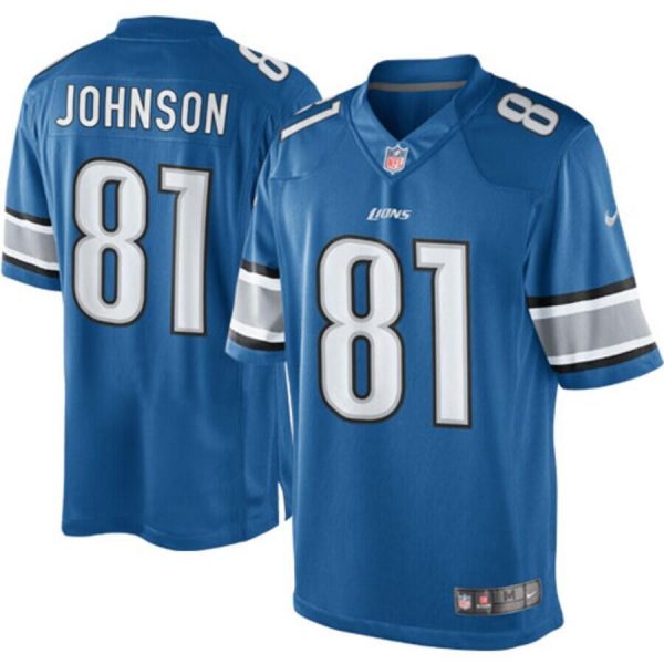 Detroit Lions Customized Light Blue Team Color Limited Stitched Jersey