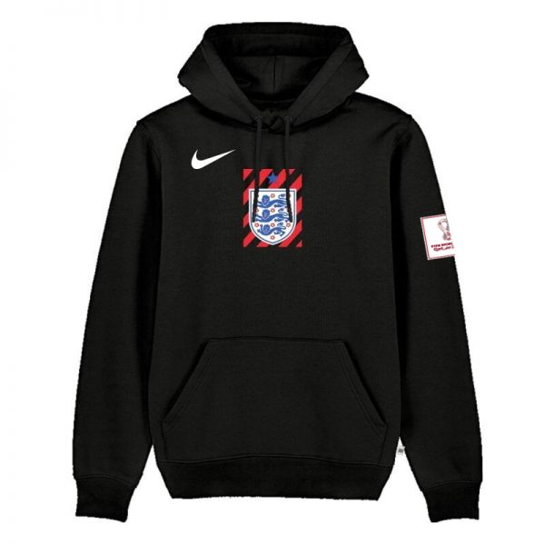 Men England FIFA World Cup Soccer Hoodie Black 001