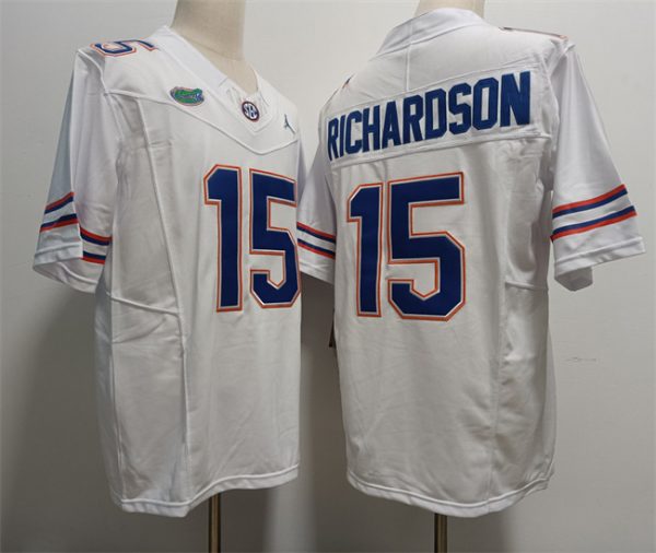 Men Florida Gators #15 Anthony Richardson White Stitched Jersey