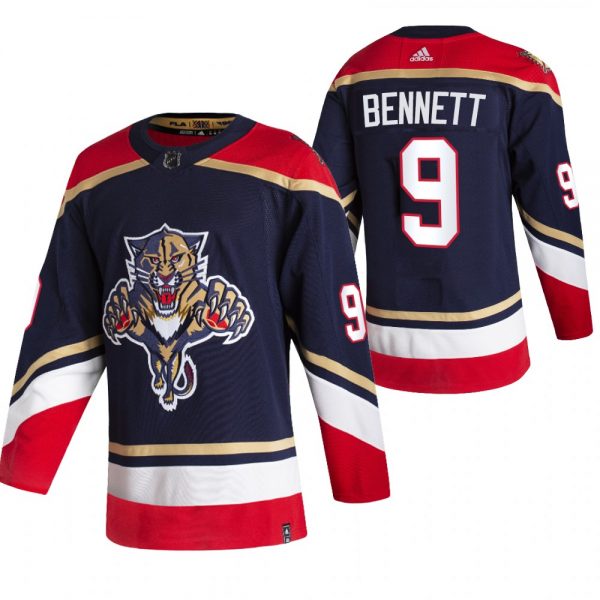 Men Florida Panthers #9 Sam Bennett Navy Stitched Jersey