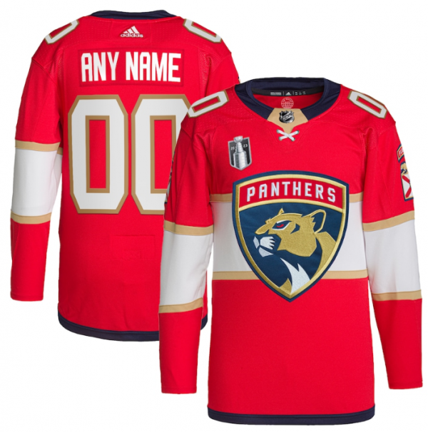 Florida Panthers Active Player Custom Red 2023 Stanley Cup Final Stitched Jersey