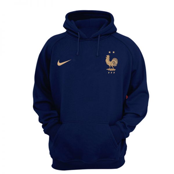 Men France FIFA World Cup Soccer Hoodie Navy 001