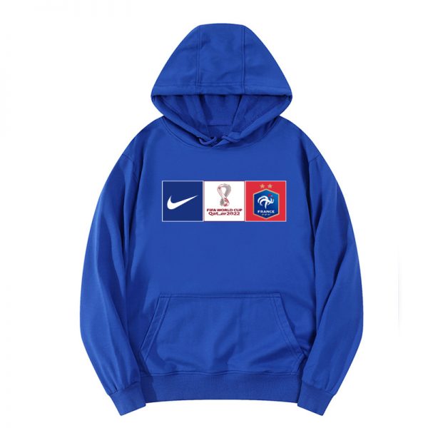 Men France World Cup Soccer Hoodie Royal 001