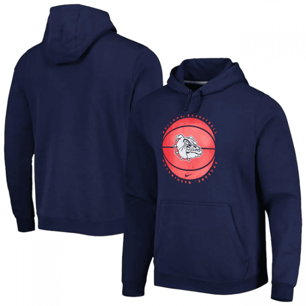 Men Georgia Bulldogs Navy Basketball Pullover Hoodie
