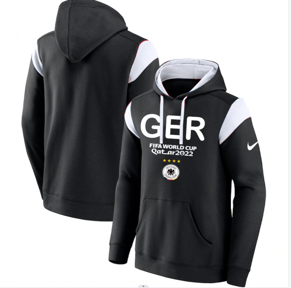 Men Germany Black 2022 FIFA World Cup Soccer Hoodie