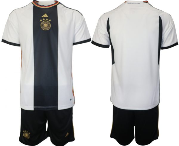 Germany Custom White 2022 FIFA World Cup Home Soccer Jersey Suit