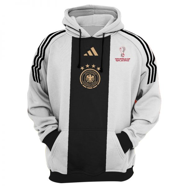 Men Germany FIFA World Cup Soccer Hoodie Black/White