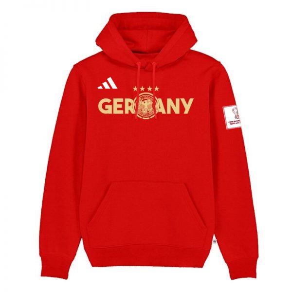 Men Germany FIFA World Cup Soccer Hoodie Red