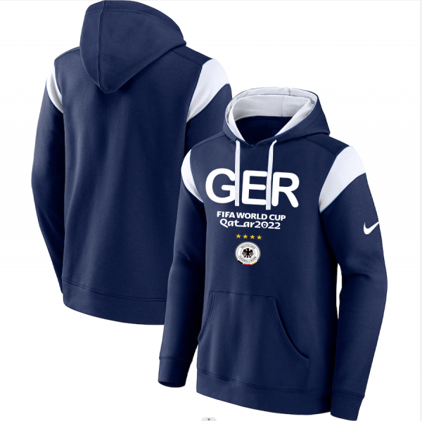 Men Germany Navy 2022 FIFA World Cup Soccer Hoodie
