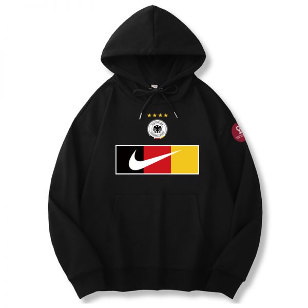 Men Germany World Cup Soccer Hoodie Black 001
