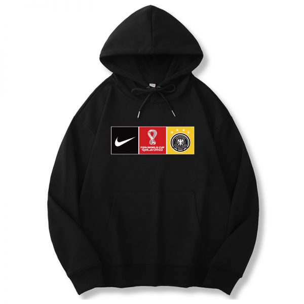 Men Germany World Cup Soccer Hoodie Black