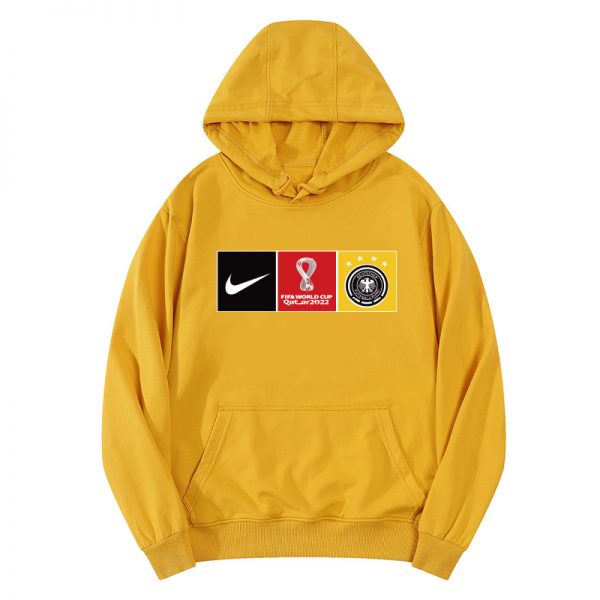 Men Germany World Cup Soccer Hoodie Yellow