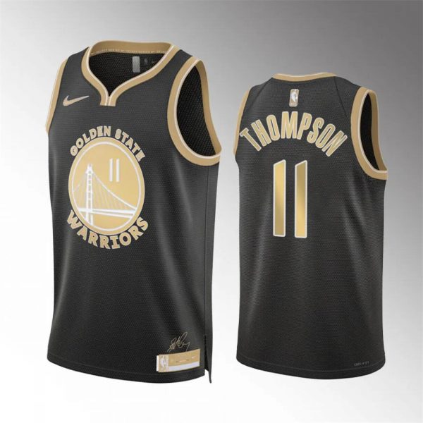 Men Golden State Warriors #11 Klay Thompson Black 2024 Select Series Stitched Basketball Jersey