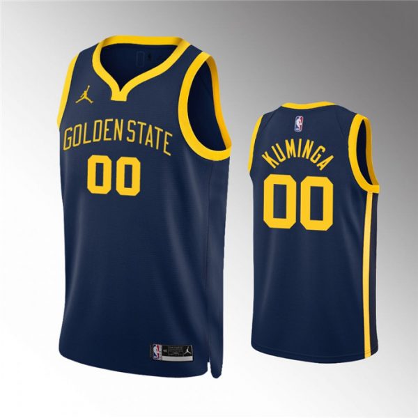 Golden State Warriors Active Player Custom Navy Statement EditionStitched Jersey