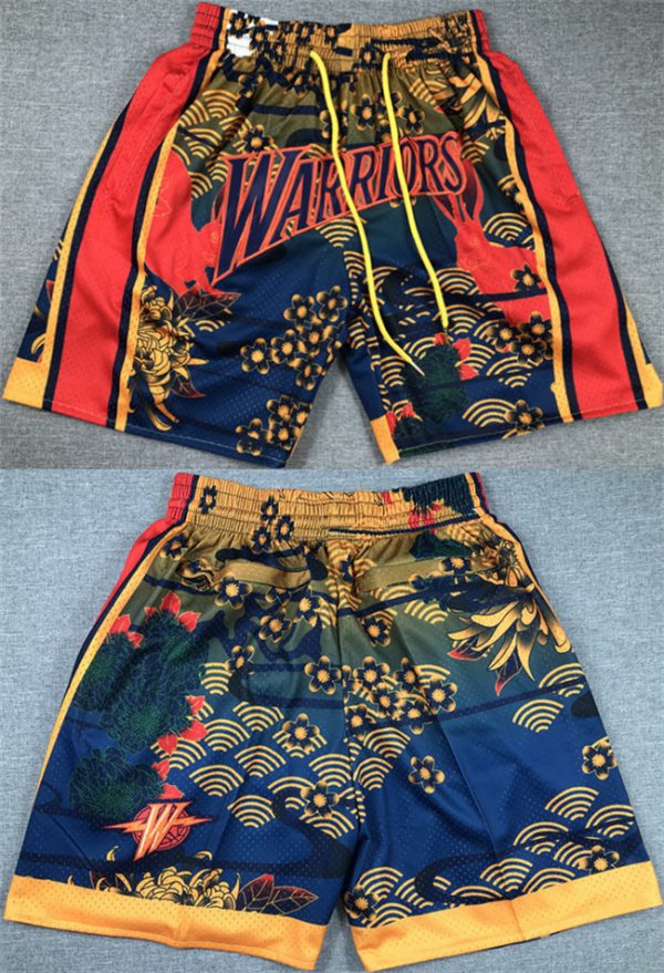 Men Golden State Warriors Shorts(Run Small)