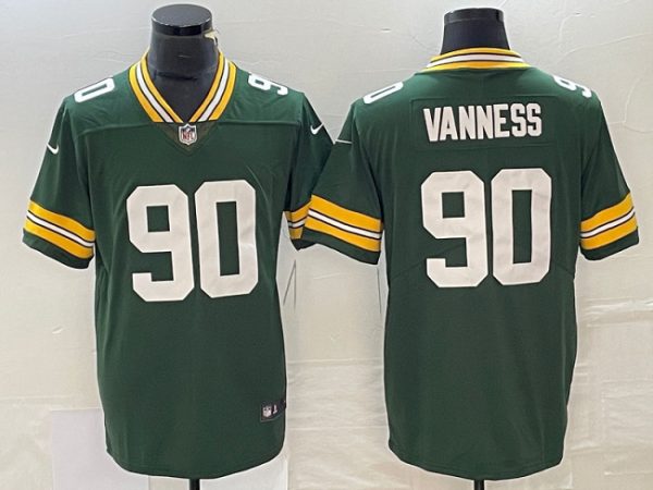 Men Green Bay Packers #90 Lukas Van Ness Green Vapor Untouchable Limited Stitched Jersey