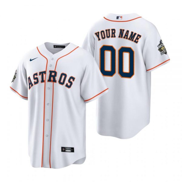 Houston Astros Active Player Custom White 2022 World Series Home Stitched Baseball Jersey