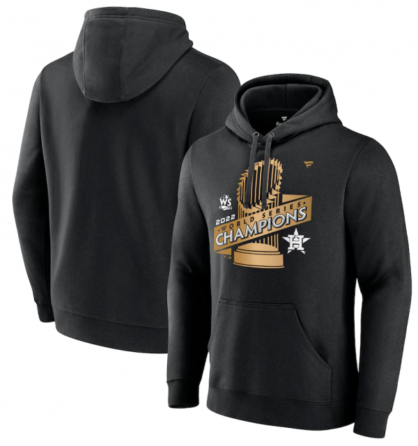 Men Houston Astros Black 2022 World Series Champions Parade Pullover Hoodie