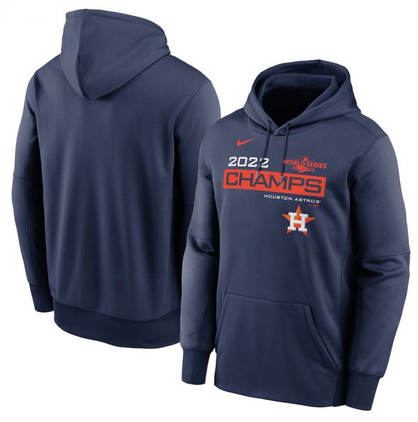 Men Houston Astros Navy 2022 World Series Champions Celebration Pullover Hoodie