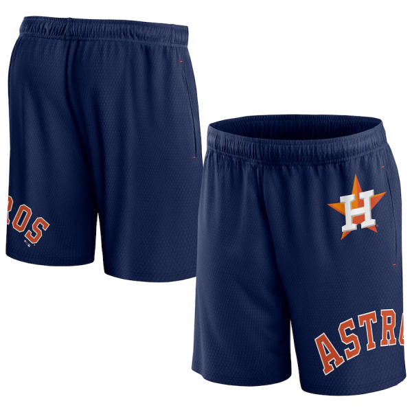 Men Houston Astros Navy Clincher Mesh Shorts