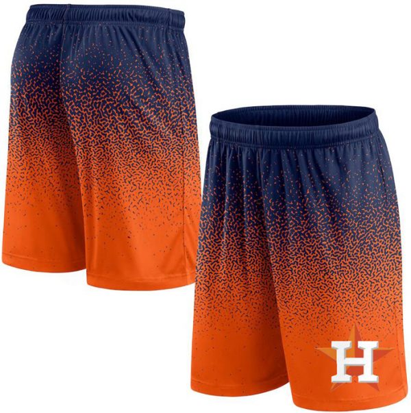 Men Houston Astros Navy/Orange Ombre Shorts