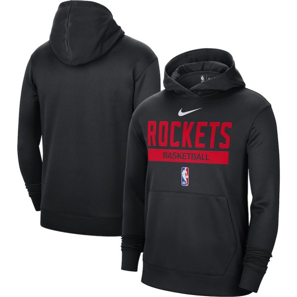 Men Houston Rockets Black Spotlight Fleece Overhead Hoodie